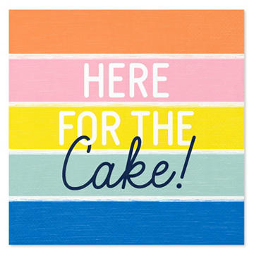 American Greetings Here for the Cake Lunch Napkins