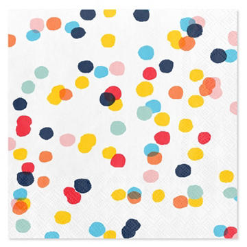 American Greetings Scattered Colorful Dots Beverage Napkins
