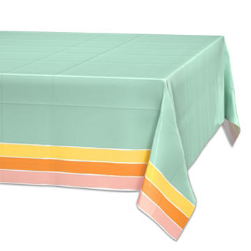 American Greetings Colorful Brushstroke Plastic Table Cover