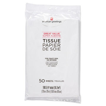 American Greetings White Bulk Tissue Pack, 50 ct
