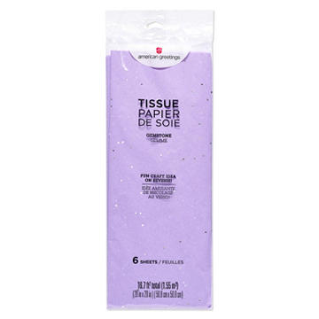 American Greetings Purple Gemstone Tissue Paper, 6 ct