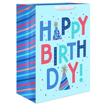 American Greetings Jumbo Light Blue Birthday Gift Bag