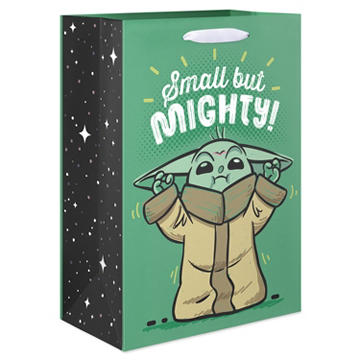 American Greetings Grogu Star Wars Medium Green Gift Bag