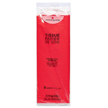 American Greetings Cherry Red Tissue Paper, 8 ct