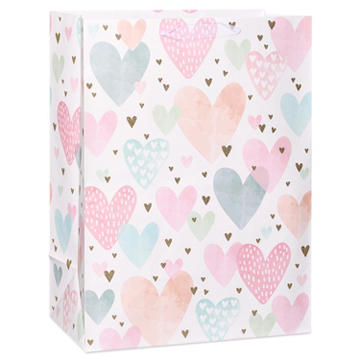 American Greetings Scattered Hearts Wedding Jumbo Gift Bag