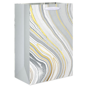 American Greetings Gray Marble Medium Wedding Gift Bag