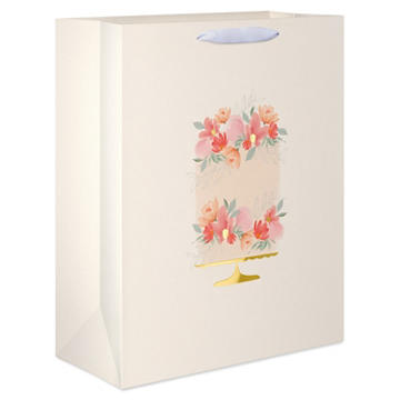 American Greetings Floral Cake Extra Large Wedding Gift Bag