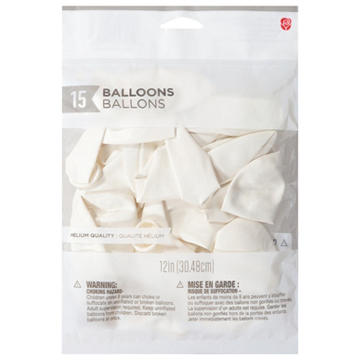 American Greetings White Uninflated Balloons