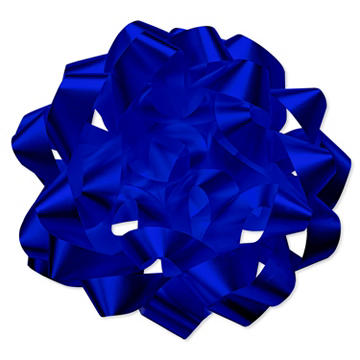 American Greetings Giant Royal Blue Confetti Gift Bow
