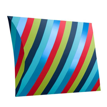 American Greetings Diagonal Stripes Pillowbox Gift Card Holder