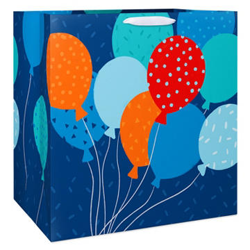 American Greetings Colorful Balloons Birthday Colossal Square Gift Bag