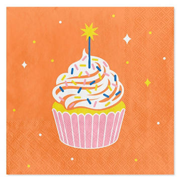American Greetings Birthday Cupcake Lunch Napkins