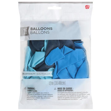 American Greetings Assorted Blue Uninflated Balloons