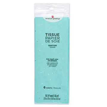 American Greetings Aqua Gemstone Tissue Paper, 6 ct