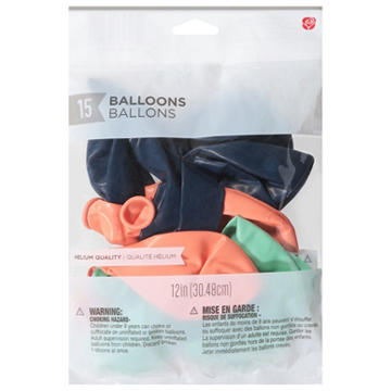 American Greetings Blue, Green, & Orange Uninflated Balloons