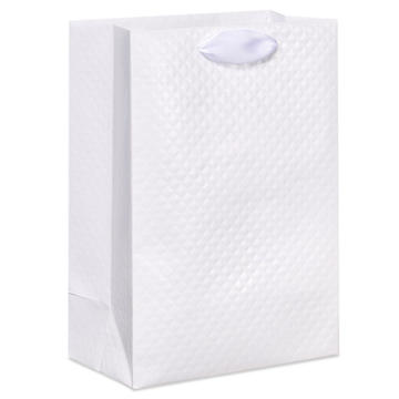 American Greetings Medium Wedding Gift Bag with Quilted Embossing