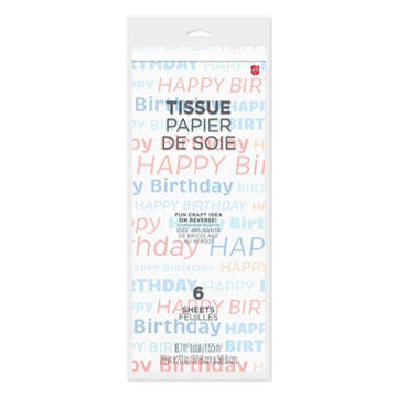 American Greetings Happy Birthday Gift Tissue Paper, 6 ct