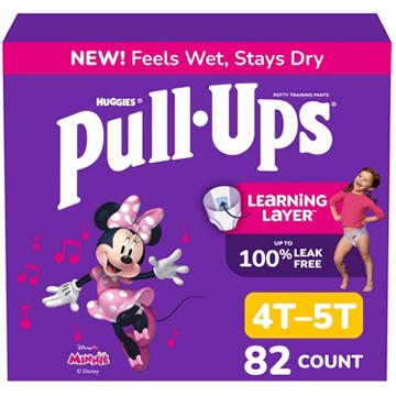 Pull-Ups Girls' Potty Training Pants, 4T-5T (38-50 lbs)