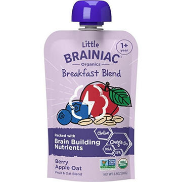 Little Brainiac Oragnics Breakfast Blend Pouch - Berry Apple Oat