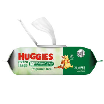 Huggies Extra Large Baby Wipes - Fragrance Free