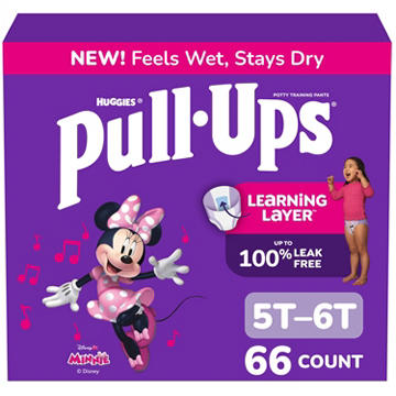Pull-Ups Girls' Potty Training Pants, 5T-6T (46+ lbs)