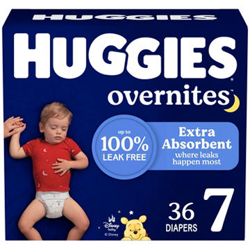 Huggies Overnites Nighttime Baby Diapers Size 7