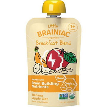 Little Brainiac Breakfast Blend Pouch - Banana Apple Oat