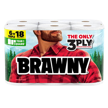 Brawny Tear-A-Square Paper Towels