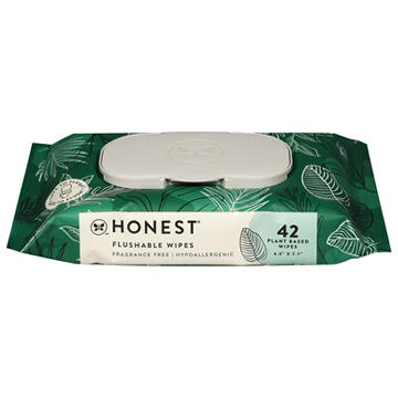 The Honest Company Flushable Plant Based Wipes