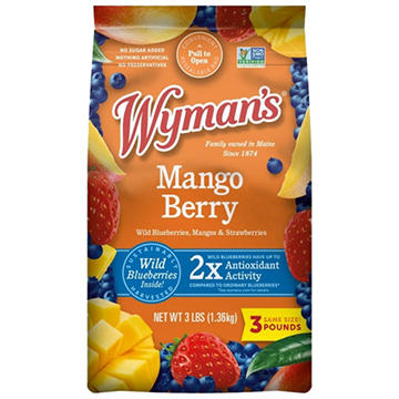 Wyman's Wild Blueberries, Mango & Strawberries