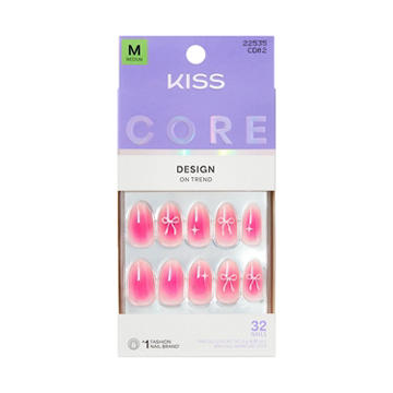 KISS CORE Design On Trend Nails - My Time (Pink Almond Medium Nails)
