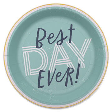 American Greetings Best Day Ever 7" Paper Plates