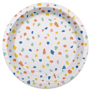 American Greetings Colorful Confetti 7" Paper Plates