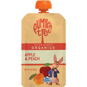 Pumpkin Tree Organics Baby Food Pouch - Apple & Peach