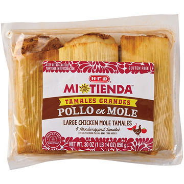H-E-B Mi Tienda Tamales Grandes Pollo en Mole - Chicken Mole
