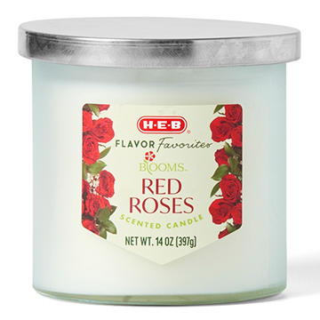 H-E-B Flavor Favorites Blooms Red Roses Scented Candle