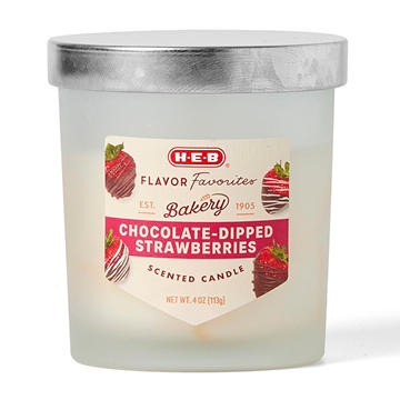 H-E-B Flavor Favorites Bakery Chocolate-Dipped Strawberries Scented Candle