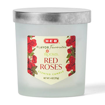 H-E-B Flavor Favorites Blooms Red Roses Scented Candle