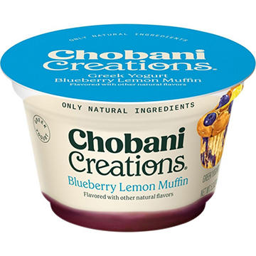 Chobani Creations Blueberry Lemon Muffin Greek Yogurt 