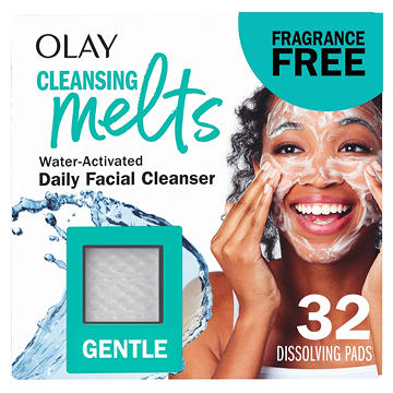 Olay Cleansing Melts + Gentle Face Cleanser - Fragrance Free, Sensitive Skin