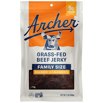 Archer Family Size 9g Protein Grass-Fed Beef Jerky - Mango Habanero
