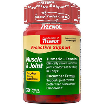 Tylenol Proactive Support Muscle & Joint Turmeric Caplets