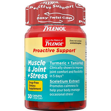 Tylenol Proactive Support Muscle, Joint & Stress Turmeric & Sceletium Caplets