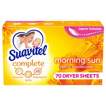 Suavitel Complete Care Fabric Conditioner Dryer Sheets - Morning Sun