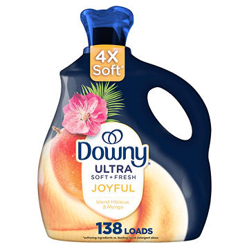Downy Ultra Soft + Fresh Fabric Softener, 138 Loads - Joyful
