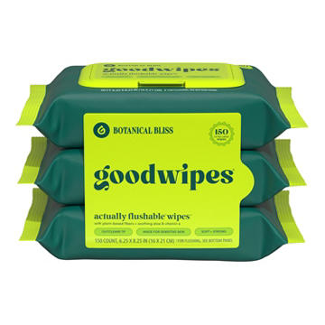 Goodwipes goodwipes XL Flushable Wipes - Botanical Bliss 3 pk