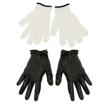 Mr. Bar-B-Q Nitrile Gloves and Reusable Glove Pair
