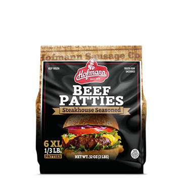 Hofmann XL Beef Patties Steakhouse Seasoned