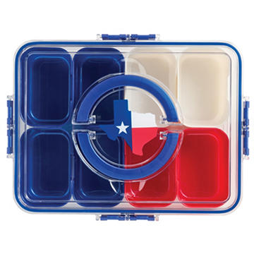 our goods 8 Section Snack Box - Texas Flag