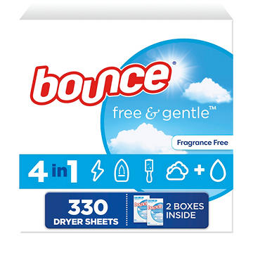 Bounce Dryer Sheets Free & Gentle - Fragrance Free